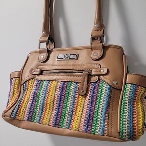 Vintage Woven Multicoloured Handbag purse
